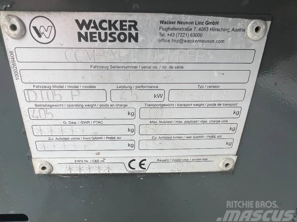 Wacker Neuson DT05P Dumpers de obras