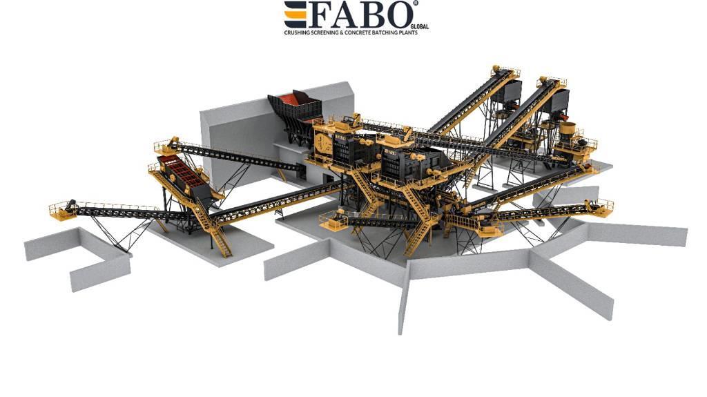 Fabo STATIONARY TYPE 500 T/H CRUSHING PLANT Distribuidores Agregados