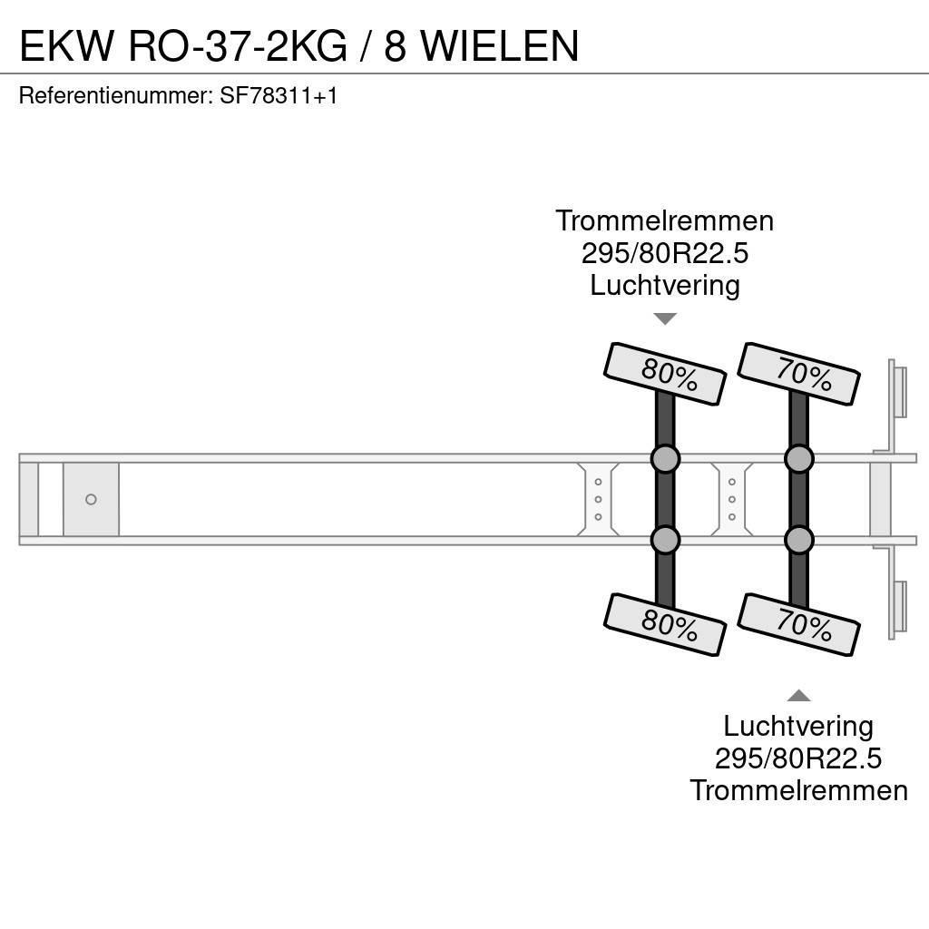 EKW RO-37-2KG / 8 WIELEN Semi Reboques estrado/caixa aberta