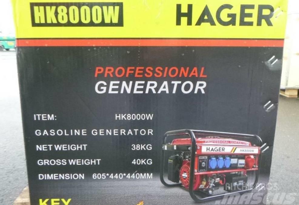  Hager HK 8000W Stromaggregat Generator Geradores Gasolina
