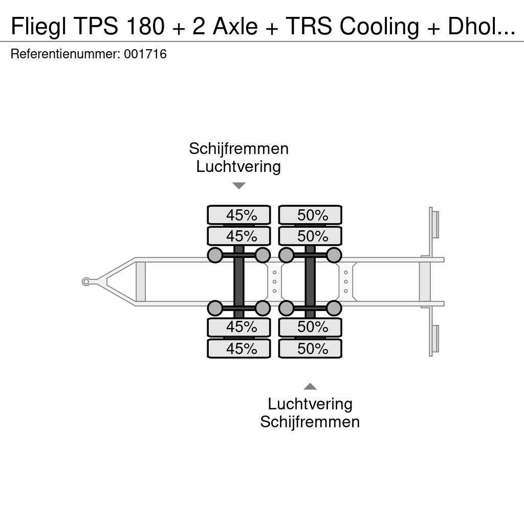 Fliegl TPS 180 + 2 Axle + TRS Cooling + Dhollandia Lift Reboques caixa de temperatura controlada