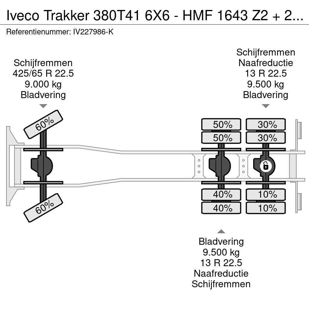 Iveco Trakker 380T41 6X6 - HMF 1643 Z2 + 2-WAY TIPPER Gruas Todo terreno