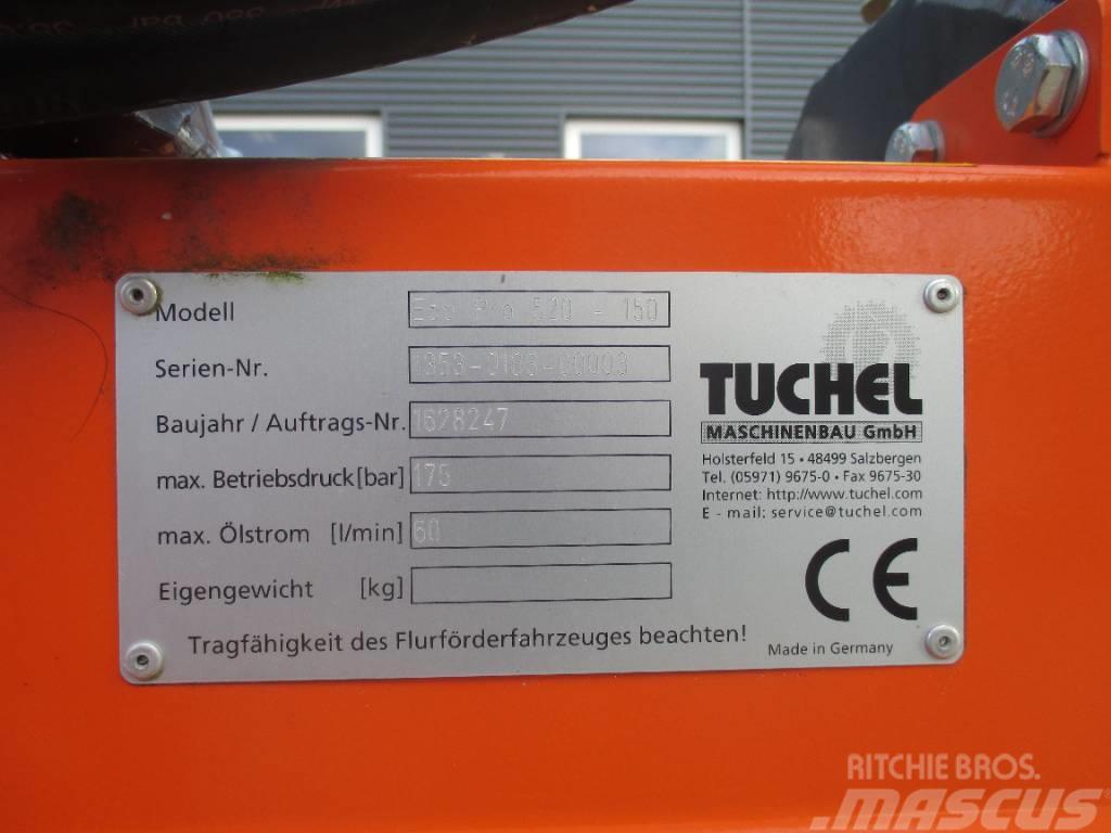 Tuchel Eco Pro 520  150 cm. Carregadoras de direcção deslizante