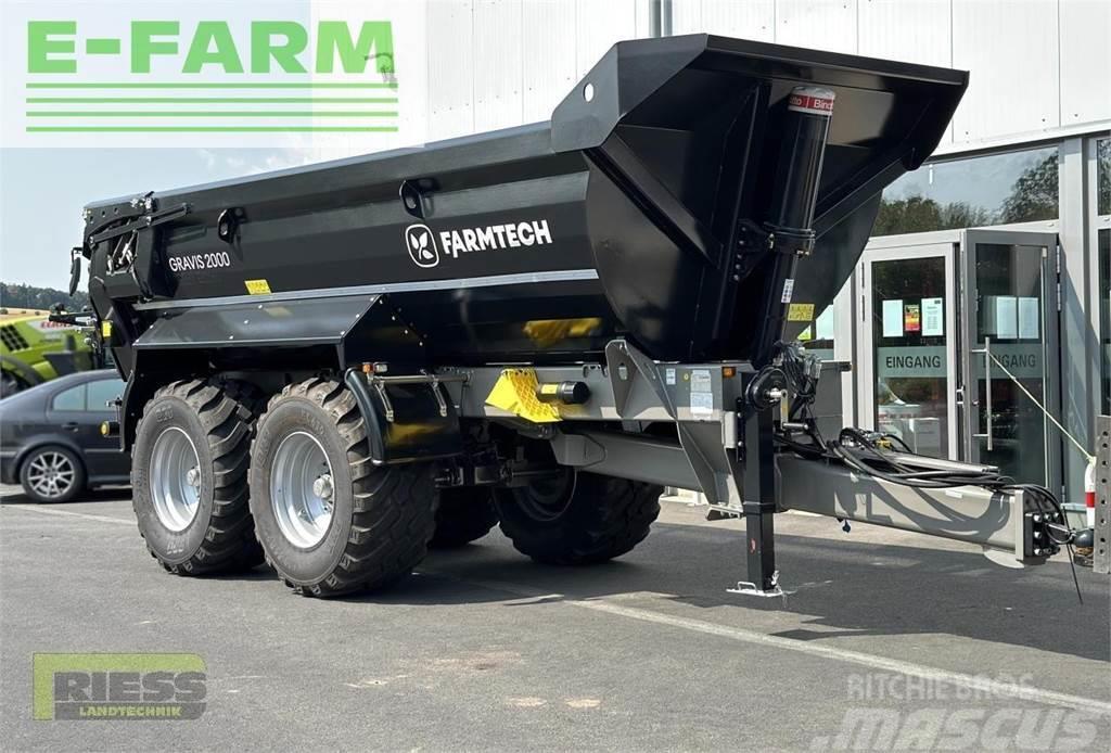 Farmtech gravis 2000 hardox black edition Reboques agricolas de uso geral