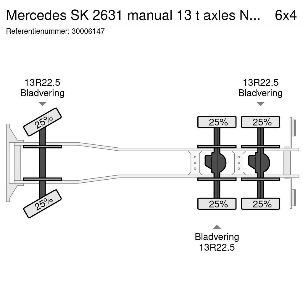 Mercedes-Benz SK 2631 manual 13 t axles NO2638 Camiões de chassis e cabine
