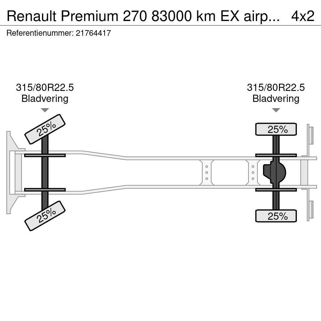 Renault Premium 270 83000 km EX airport lames steel Camiões de chassis e cabine