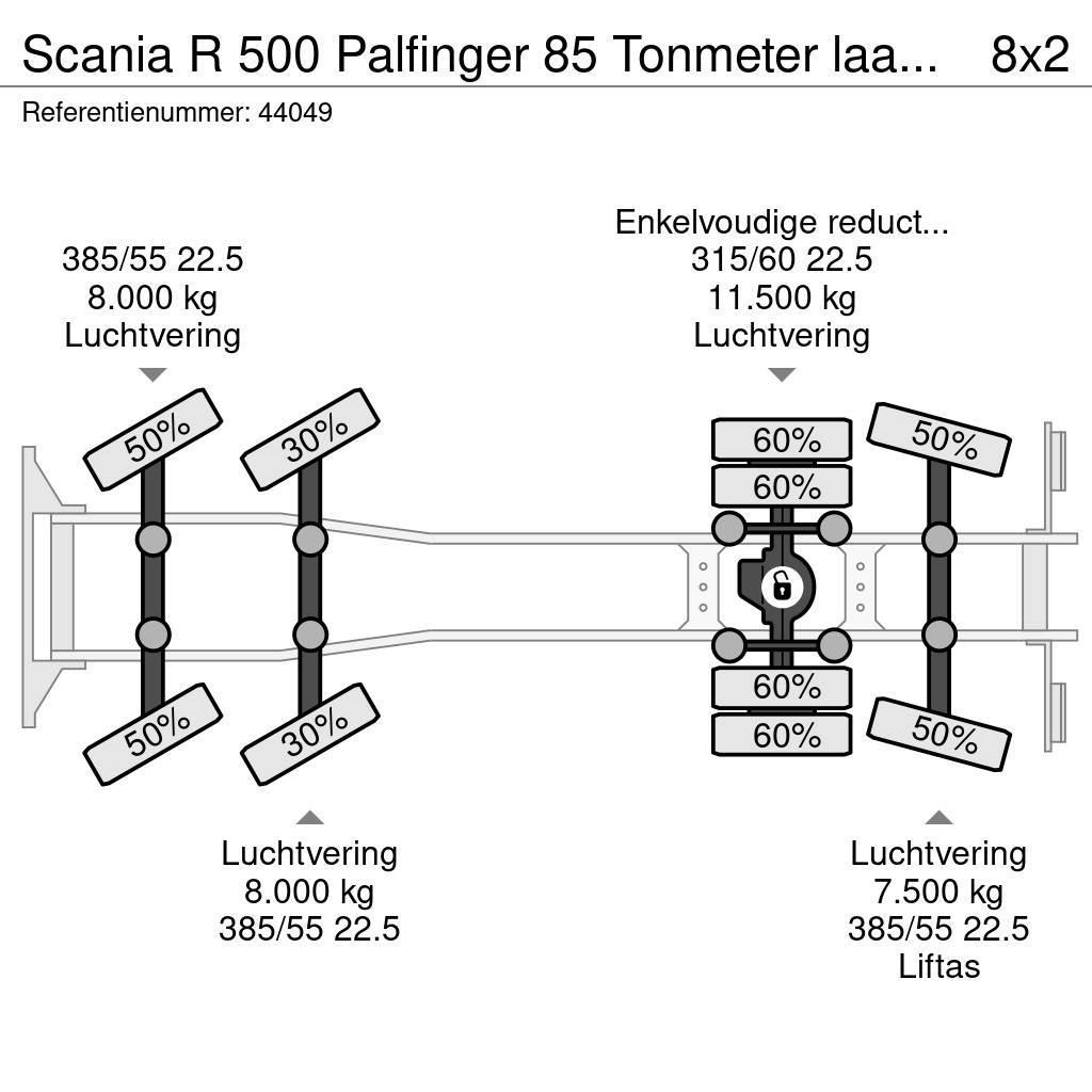 Scania R 500 Palfinger 85 Tonmeter laadkraan Gruas Todo terreno