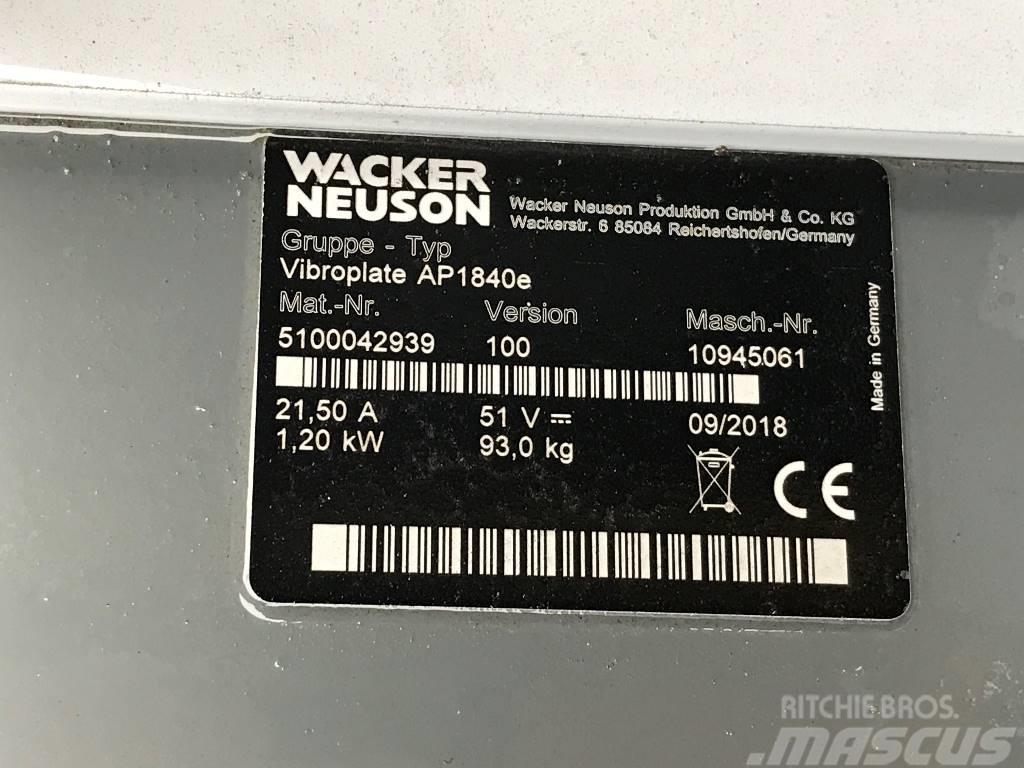 Wacker Neuson AP1840e Placas compactadoras
