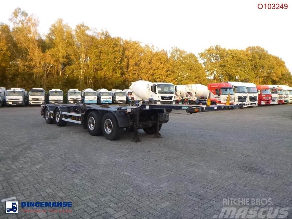 D-tec 4-axle container combi trailer (2 + 2 axles) Semi Reboques Porta Contentores