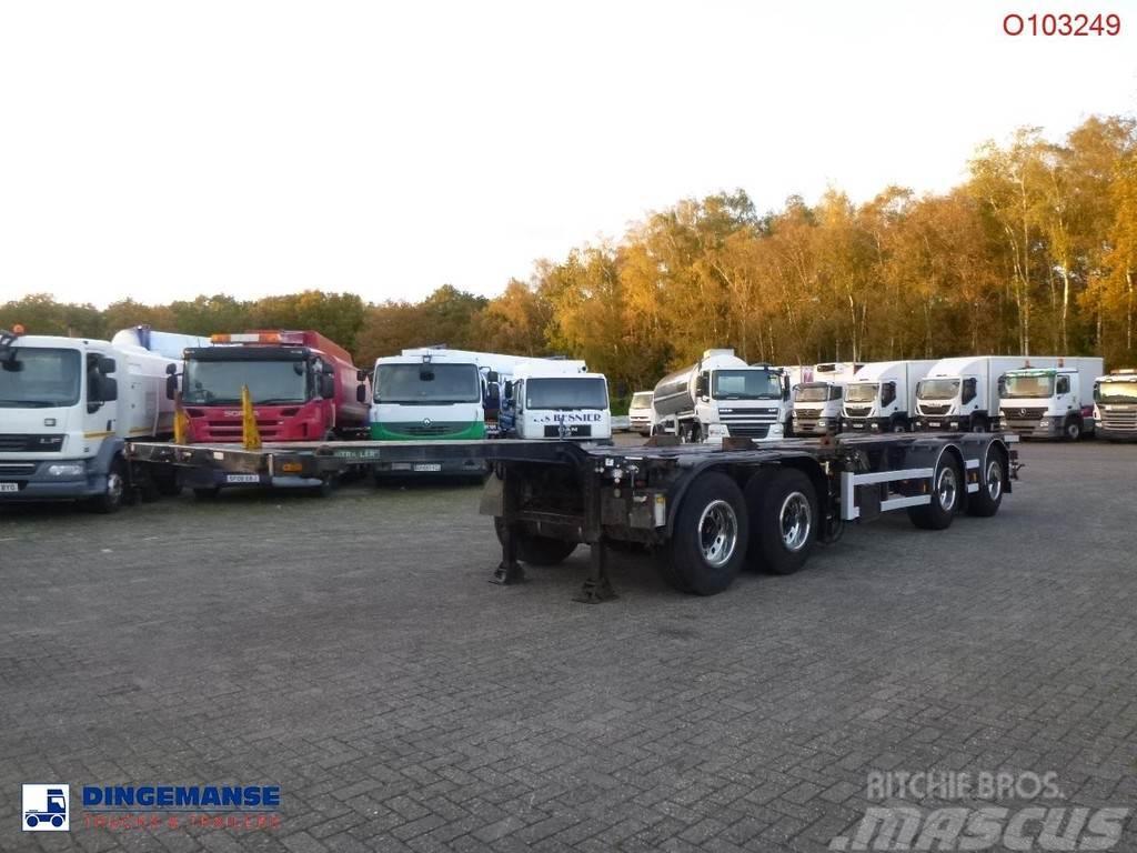 D-tec 4-axle container combi trailer (2 + 2 axles) Semi Reboques Porta Contentores
