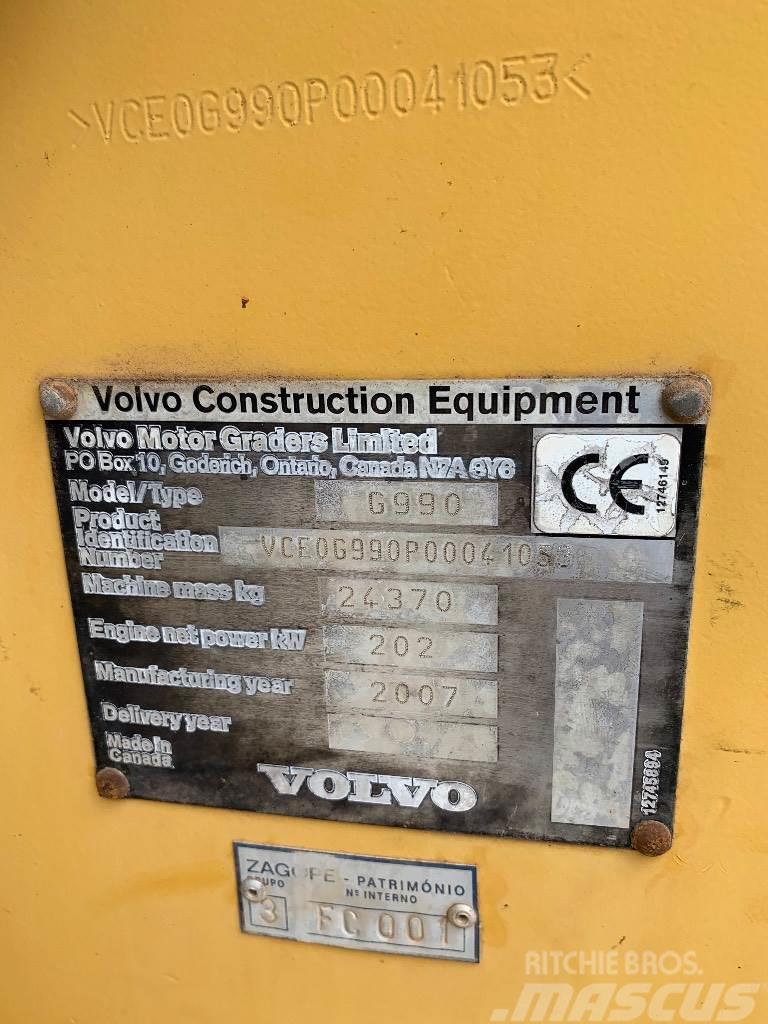 Volvo G990 Motoniveladoras