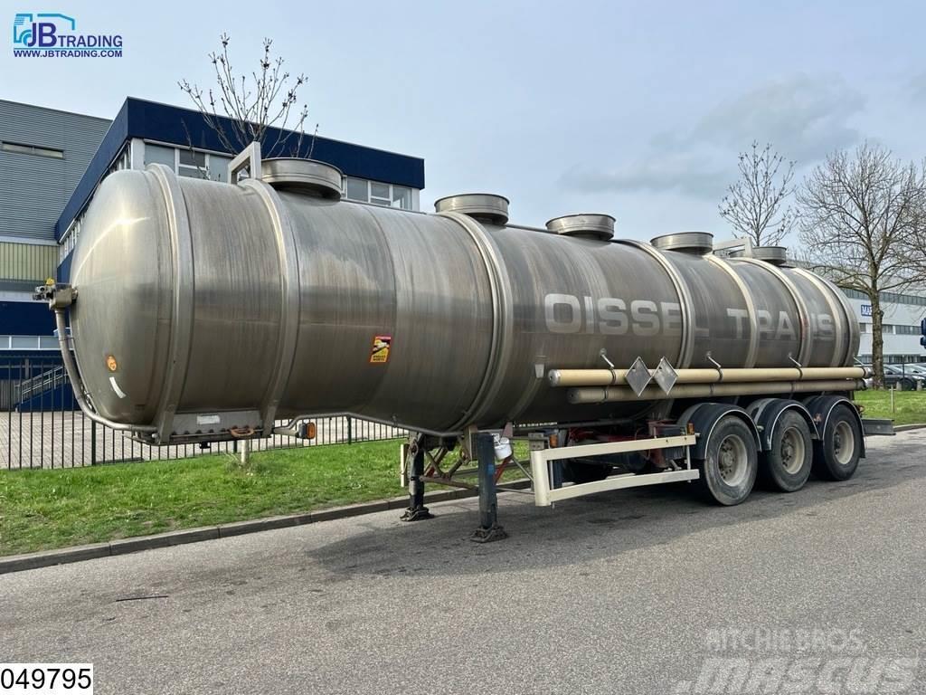 Magyar Chemie 37500 Liter RVS Tank, 1 Compartment Semi Reboques Cisterna