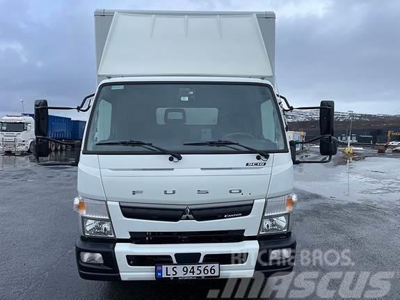 Fuso Canter 9C18, skap med Hollandia 1000 kg's bakløfte Camiões de caixa fechada