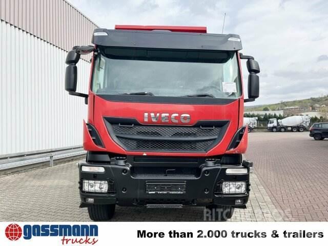 Iveco Trakker AD410T50 8x4, Stahlmulde ca. 16m³, hydr. Outros Camiões