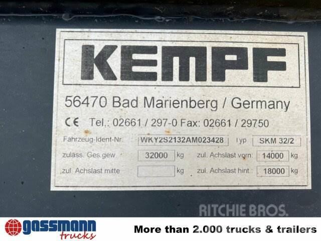 Kempf SKM 32/2 Stahlmulde ca. 23m³, Liftachse, Semi Reboques Basculantes