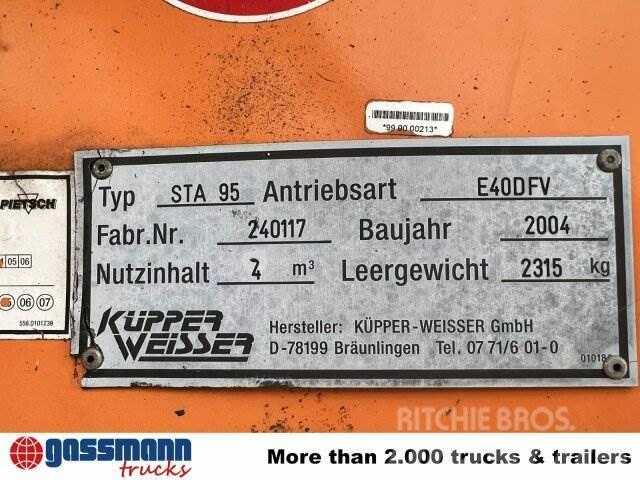 Küpper-Weisser STA 95 Salzstreuer auf Abrollrahmen, ca. 4m³ Outros acessórios de tractores