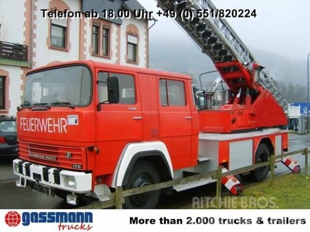 Magirus DEUTZ FM 170 D 12F Feuerwehr Drehleiter Camiões Municipais / Uso Geral