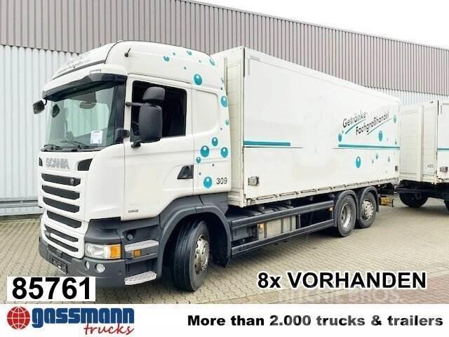 Scania R450 LB 6x2-4 Getränkekoffer, Retarder, Camiões de caixa fechada
