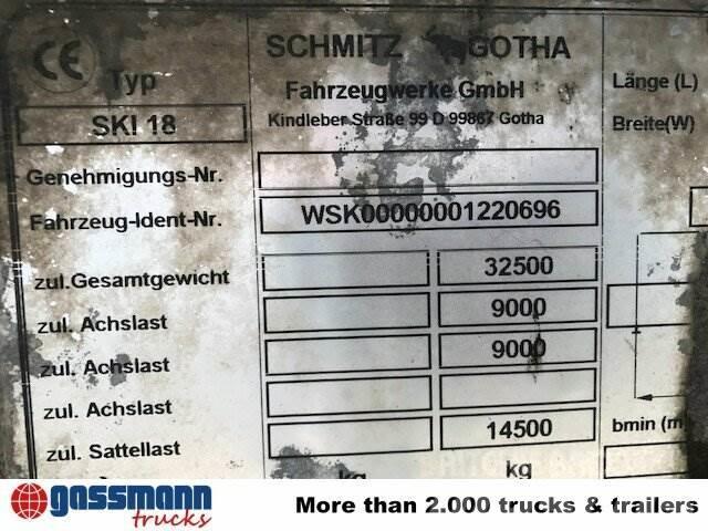 Schmitz SKI 18 SL06-7.2 Alumulde mit Stahlboden ca. 25m³ Semi Reboques Basculantes