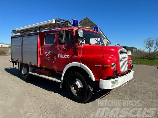 MAN 13.168 Langsnudet Veteranbil Carros de bombeiros