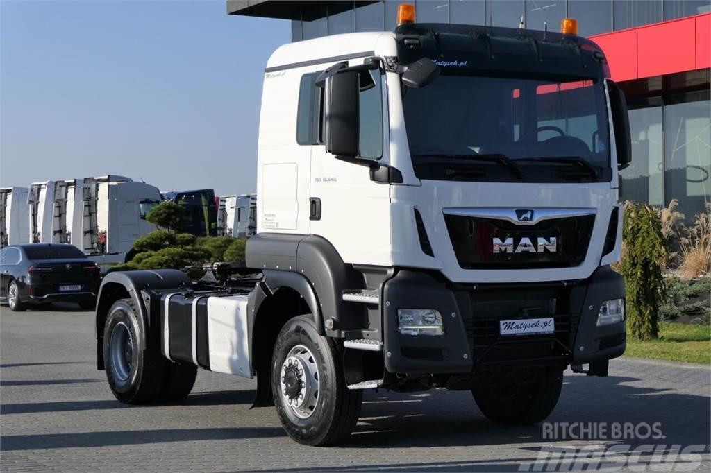 MAN TGS 18.440 / 4x4 - NA MOŚCIE / EURO 6 / HYDRAULIKA Tractores (camiões)
