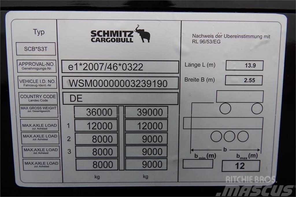 Schmitz Cargobull SCHMITZ FIRANKA VARIOS / PODNOSZONY DACH / STANDAR Semi Reboques Cortinas Laterais