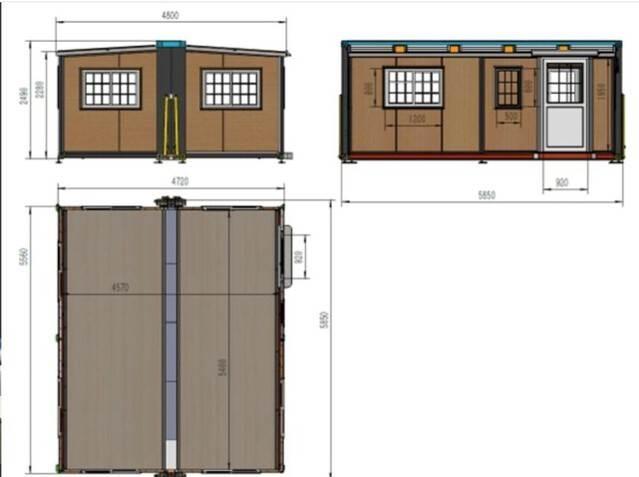  2023 4.7 m x 5.85 m 2023 Folding Portable Building Outros