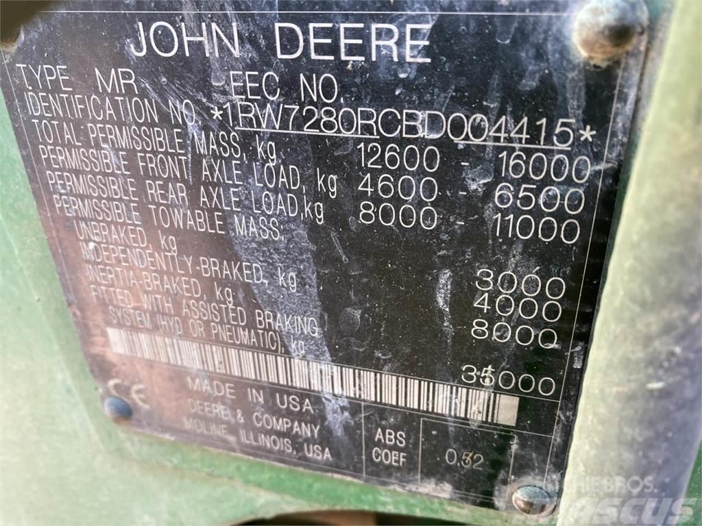 John Deere 7280R Tratores Agrícolas usados