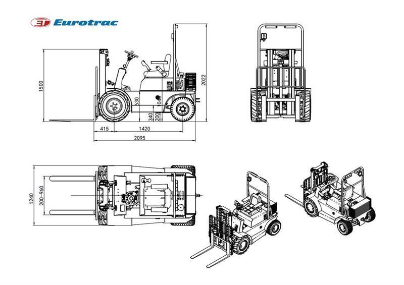  - - -  eurotrac  Agri 10 Empilhadores Diesel