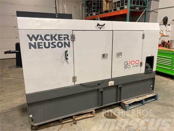 Wacker Neuson G100 80kW Skid Mount Generator Outros Geradores