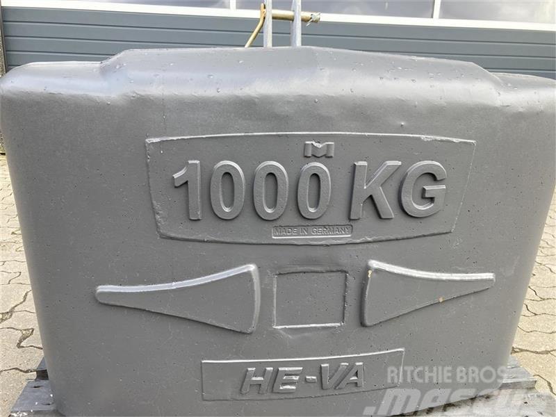 He-Va 800 kg og 1000 kg Acessórios de carregadora frontal