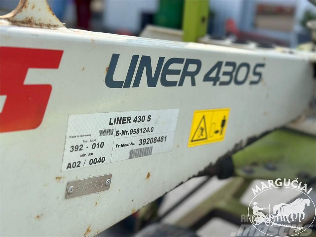CLAAS Liner 430S, 4,2 m. Ancinho virador