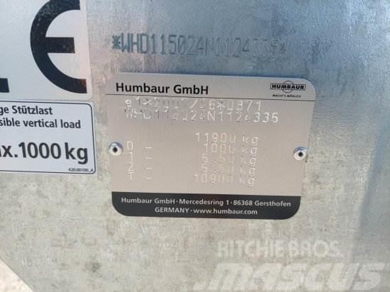 HUMBAUR HTK115024 TANDEM 3-SEITENKIPPER VERZINKT, Reboques basculantes