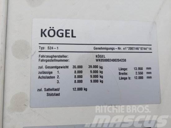 KöGEL S24 TAUTLINER, ALUFELGEN, SAF-ACHSEN, Semi Reboques Cortinas Laterais