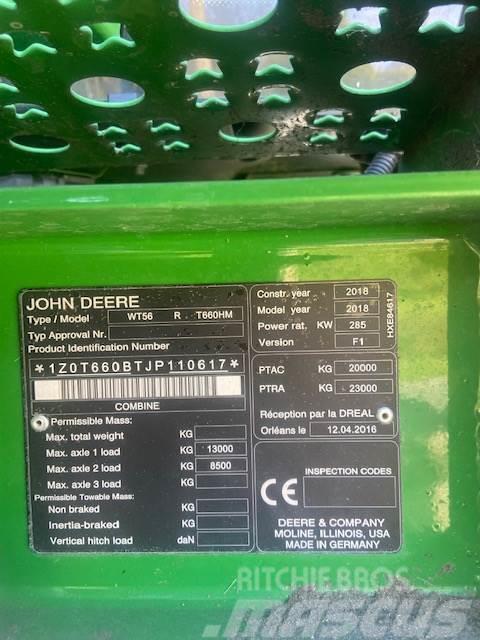 John Deere T660 HM Ceifeiras debulhadoras