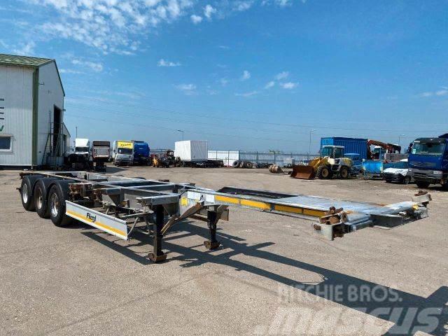 Fliegl trailer for containers galvanized frame vin 319 Semi Reboques Articulados