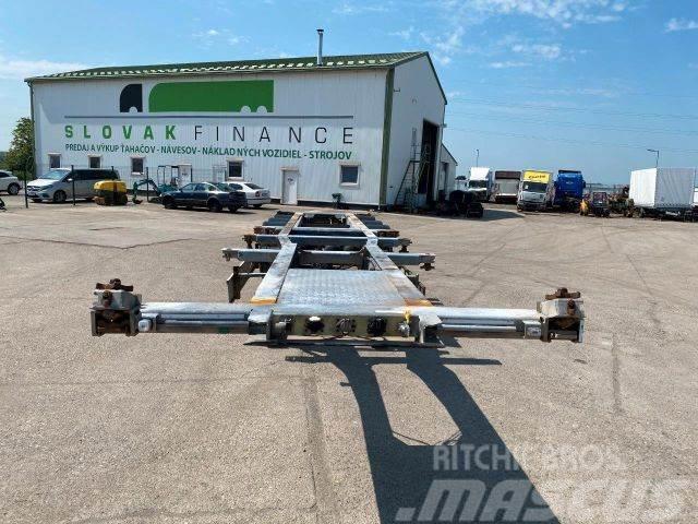Fliegl trailer for containers galvanized frame vin 319 Semi Reboques Articulados