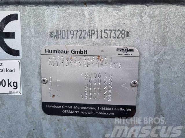 Humbaur HBTZ 197224 BS schräg mit Alu-Bordwände Reboques carga baixa