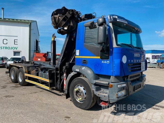 Iveco TRAKKER 440 6x4 for containers with crane,vin872 Camiões grua