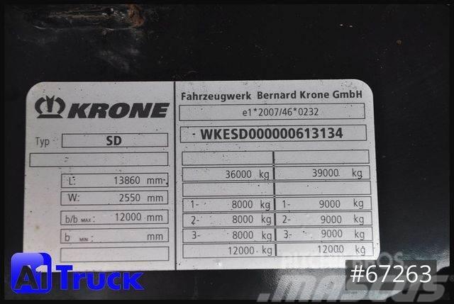 Krone SDK 27, Koffer, 1 Vorbesitzer, TÜV 08/2024 Semi-Reboques Caixa Fechada