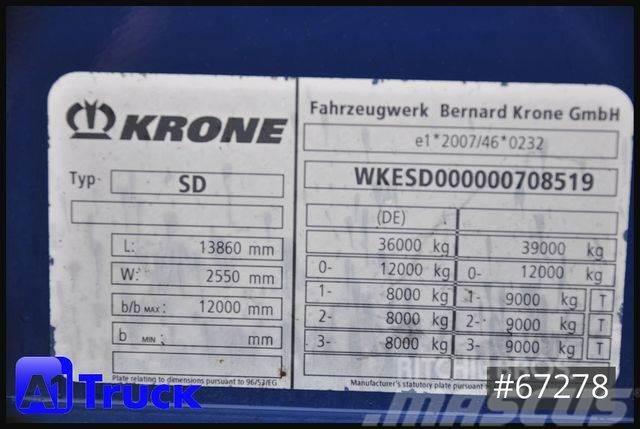 Krone SDK 27, Koffer, Doppelstock, 1 Vorebsitzer Semi-Reboques Caixa Fechada