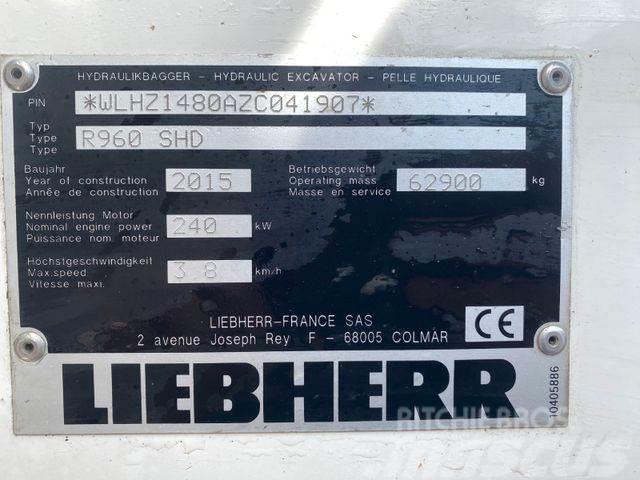 Liebherr R960 SHD ** BJ. 2015* 10.000H/Klima/ZSA/TOP Zust Escavadoras de rastos