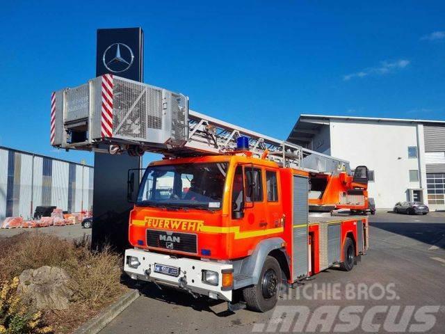 MAN 15.284LC Metz DLK 23-12 Feuerwehr Drehleiter Outros Camiões