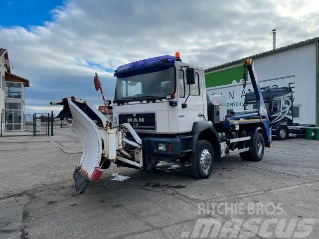 MAN 19.293 4X4 snowplow, for containers vin 491 Camiões varredores