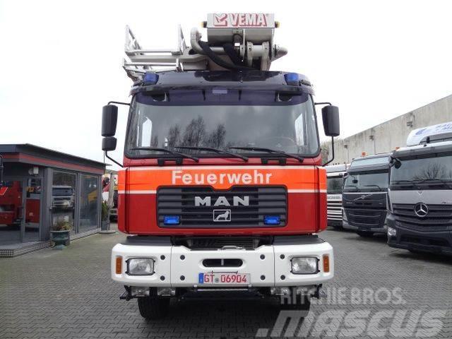 MAN FE410 6X6/ Vema Lift 32 Meter/ Feuerwehr Plataformas aéreas montadas em camião