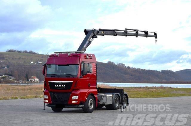 MAN TGX 28.480 Sattelzugmaschine + HMF 2120 K5/FUNK Tractores (camiões)