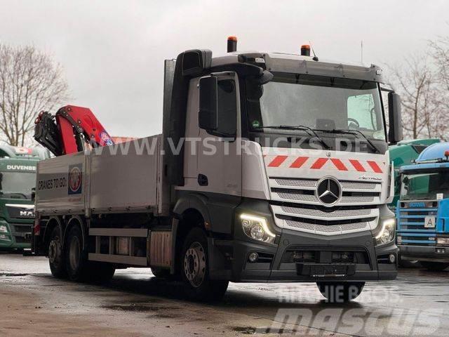 Mercedes-Benz Actros 2545 6x2 Lift-Lenk + HMF2320 Ladekran Camiões estrado/caixa aberta