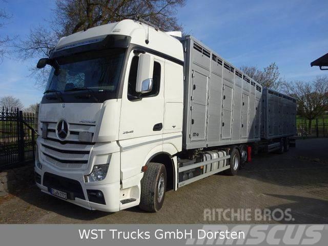 Mercedes-Benz Actros 2545 L BDF Menke Einstock &quot;Neu&quot; M Camiões de transporte de animais