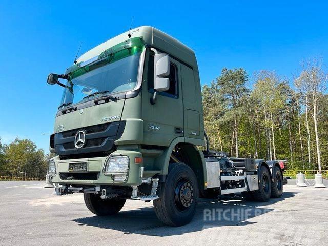 Mercedes-Benz ACTROS 3344 6x6 Chassis Twist Lock BDF LIKE NEW! Camiões de chassis e cabine