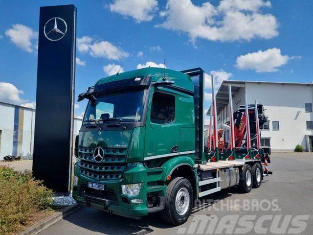 Mercedes-Benz Arocs 2651 L 6x4 + Kran: Epsilon M12Z91 Camiões de transporte de troncos